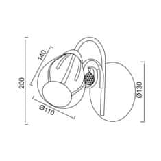 ACA ACA Lighting Prim nástěnné svítidlo FMB51491