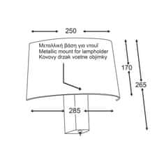 ACA ACA Lighting Mix a amp;Match stropní a nástěnné svítidlo bez stínítka OD5611W