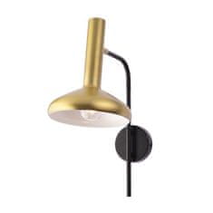 ACA ACA Lighting nástěnné svítidlo 1XE27 mosaz plus černá 32X20X41CM SHERLOCK AR4181W41BB