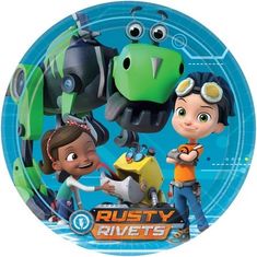 Javoli Papírové talíře Rusty Rivets 23 cm - 8 ks