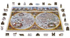 Wooden city Dřevěné puzzle Antická mapa Nova Terrarum 2v1, 1010 dílků EKO