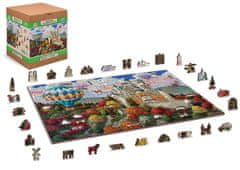 Wooden city Dřevěné puzzle Zámek Neuschwanstein 2v1, 1010 dílků EKO