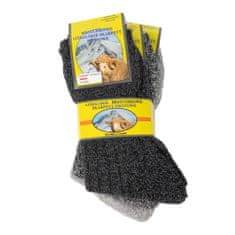 Aleszale 3x Pánské vlněné horské ponožky 43-46