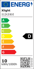 XLIGHT LED pásek 20W/m 224led/m 24V Vysoce efektivní neutrální bílá 4000K