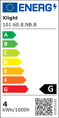 XLIGHT LED pásek 8W/m 60led/m 12V Svítící do strany neutrální bílá 4000K