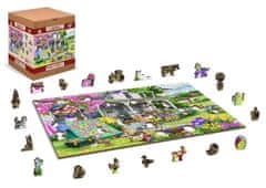 Wooden city Dřevěné puzzle Venkovská zahrada 2v1, 505 dílků EKO