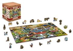 Wooden city Dřevěné puzzle Venkovské mosty 2v1, 505 dílků EKO