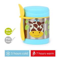 Skip hop Zoo Termoska na jídlo se lžičko/vidličkou Žirafa 325 ml, 12 m+