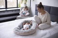 Motherhood Hnízdo pro miminko 2v1 Grey Classics 95x62 cm