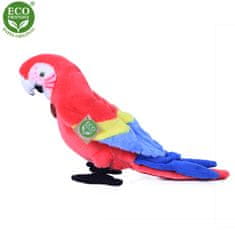 Rappa Plyšový papoušek Ara, červený, 25 cm