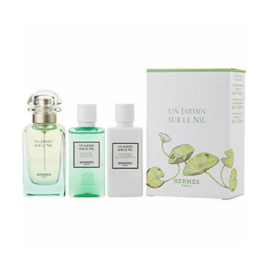 Hermès Un Jardin Sur Le Nil - EDT 50 ml + tělové mléko 40 ml + sprchový gel 40 ml