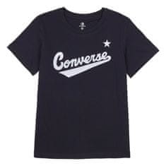 Converse Tričko černé XL Scripted Wordmark Tee