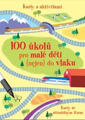 100 úkolů pro malé děti (nejen) do vlaku - Karty se stíratelným fixem
