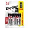 Energizer MAX ALKALICKÁ BATERIE 1,5V AA 4 + 2 ks zdarma