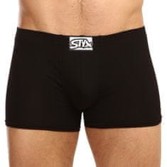 Styx 3PACK pánské boxerky klasická guma černé (Q9606060) - velikost XL