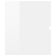 shumee Skříňka pod umyvadlo bílá vysoký lesk 100x38,5x45cm dřevotříska