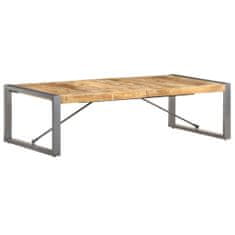 Greatstore Konferenční stolek 140 x 70 x 40 cm hrubé mangovníkové dřevo