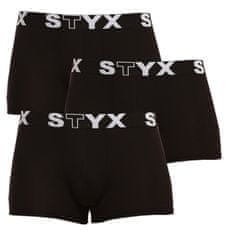 Styx 3PACK pánské boxerky sportovní guma černé (G9606060) - velikost XL