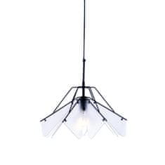 ACA ACA Lighting závěsné svítidlo 1XE27 bílá akryl plus černý kov D45XH120CM ORIGAMI EF39P145WH