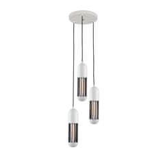 ACA ACA Lighting závěsné svítidlo 3XE27 bílý kov D27XH120CM LAB HM173P27WH