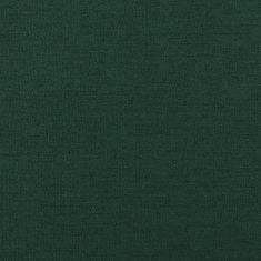 Greatstore Zvedací masážní polohovací křeslo tmavě zelené textil