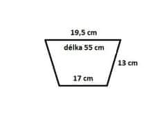 ATgreen Dřevěný truhlík se samozavlažovací vložkou 55 cm - modřín