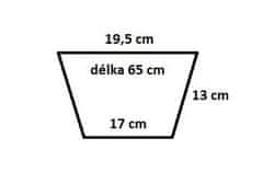 ATgreen Dřevěný truhlík se samozavlažovací vložkou 65 cm - modřín