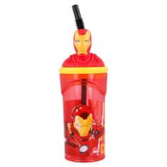 Stor Plastová 3D sklenice s figurkou AVENGERS, 360ml, 57778