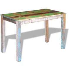 Greatstore Jídelní stůl masivní recyklované dřevo 115 x 60 x 76 cm