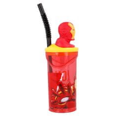 Stor Plastová 3D sklenice s figurkou AVENGERS, 360ml, 57778