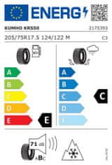 Kumho Pneu 205/75R17,5 124/122M KRS50 3PMSF TL Vodící