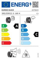 Kumho Pneu 385/55R22,5 20PR 160K KLS23 Vodící