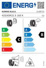 Kumho Pneu 425/65R22,5 20PR 165K KLA11 Návěs