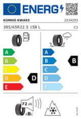 Pneu 385/65R22,5 18PR 158L KWA03 vše