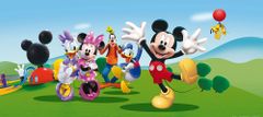 AG Design Dětská fototapeta DISNEY VESELÝ MICKY MOUSE S PŘÁTELI 202 x 90 cm