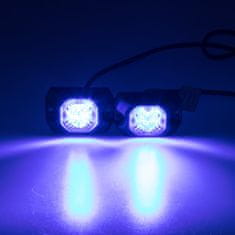 Stualarm 2x PROFI výstražné LED světlo vnější modré, 12-24V, ECE R65 (kf314blu)