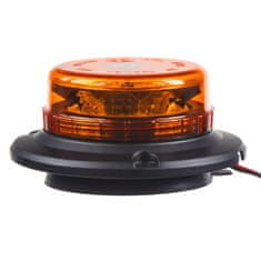 Stualarm LED maják, 12-24V, 12x3W oranžový, magnet, ECE R65 (wl140)