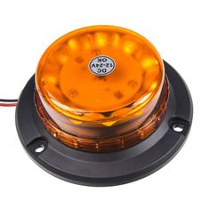 Stualarm LED maják, 12-24V, 12x3W oranžový, magnet, ECE R65 (wl140)