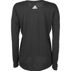 Adidas Tričko černé M Essentials Linear Longsleeve W