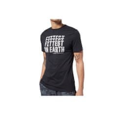 Reebok Tričko černé S Crossfit Fittest ON Earth Tee