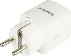 Umax chytrá zásuvka U-Smart Wifi Plug Mini/ Wi-Fi/ 1x zástrčka/ Amazon Alexa/ Google Assistant/ Android/ iOS/ bílá