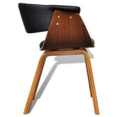 Greatstore Jídelní židle 6 ks ohýbané dřevo a umělá kůže