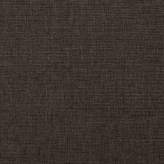 Greatstore Zvedací masážní polohovací křeslo tmavě hnědé textil