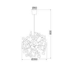 ACA ACA Lighting Dětské závěsné svítidlo MD70853F