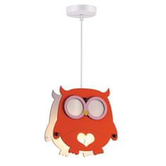 ACA ACA Lighting dětské závěsné svítidlo 1XE27 OWL MDF 25X10XH100CM FARMA ZM411P25