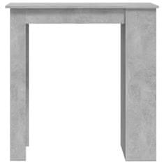 Vidaxl Barový stůl s úložným regálem betonově šedý 102 x 50 x 103,5 cm