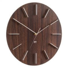 Future Time Designové nástěnné hodiny Future Time FT2010WE Round dark natural brown 40cm