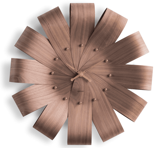 Nomon Designové nástěnné hodiny Nomon Ciclo CING walnut 55cm