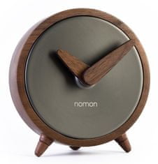 Nomon Designové stolní hodiny Nomon Atomo Graphite 10cm