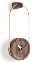 Nomon Designové nástěnné hodiny Nomon Eslabon GO walnut small 26cm